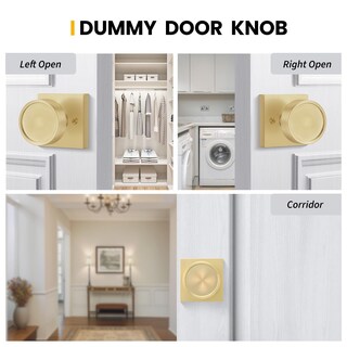Foto 5 | Foto 5 | Pomo De Puerta Dorado Cálido Con Forma De Maniquí Para Puerta Interior Paquete De 1 - Venta Internacional.