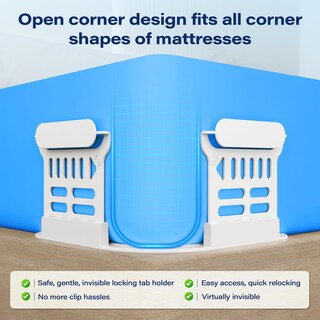 Foto 3 | Foto 3 | Soportes De Sábanas Vrzvq Para Esquinas De Cama Cierres De Plástico 4 Unidades - Venta Internacional.
