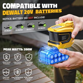 Foto 3 | Foto 3 | Inversor De Corriente Livowalny De 200 W 20 V A 110 V Con Usb Y Toma De Corriente Alterna - Venta Internacional.