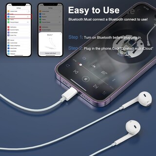Foto 6 | Foto 6 | Auriculares Maktmoi Apple Lightning Connector Con Micrófono Y Control De Volumen - Venta Internacional.