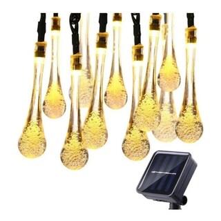 Foto 1 | Foto 1 | Guirnalda Solar Fairy Drops 30 Led 7 M Reforzada Con Panel Solar - Venta Internacional.