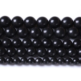 Foto 5 | Foto 5 | Perlas De Piedra Natural Shungit Jiejinyu De 6 Mm Para Hacer Joyas - Venta Internacional.