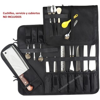 Foto 4 | Foto 4 | Bolsa Gris Para Cuchillos De Cocina Picnic Roasted Grill Chef - Venta Internacional.