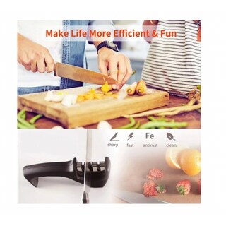 Foto 5 | Foto 5 | Afilador De Cuchillos Piedra Manual De 3 Etapas Para Afilar - Venta Internacional.
