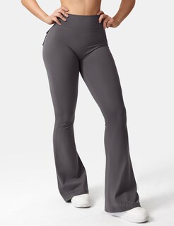 Foto 3 | Foto 3 | Leggins Yeoreo Brittany Flare Con Bolsillos Para Mujer  Color Gris Oscuro  Talla Xs - Venta Internacional.