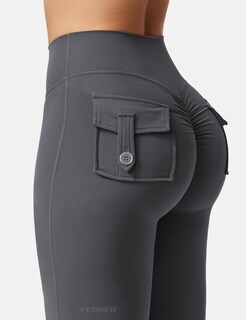 Foto 5 | Foto 5 | Leggins Yeoreo Brittany Flare Con Bolsillos Para Mujer Color Carbón Xxl - Venta Internacional.