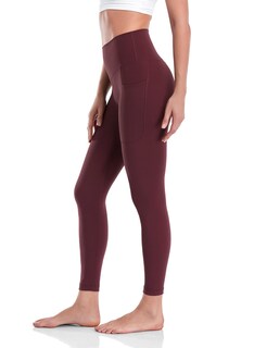 Foto 3 | Foto 3 | Leggins Heynuts Workout Pro 7/8 Con Bolsillos Para Mujer Cassis Xs - Venta Internacional.