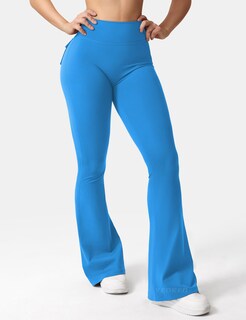 Foto 3 | Foto 3 | Leggins Yeoreo Brittany Flare Con Bolsillos Para Mujer Azules Talla Xs - Venta Internacional.