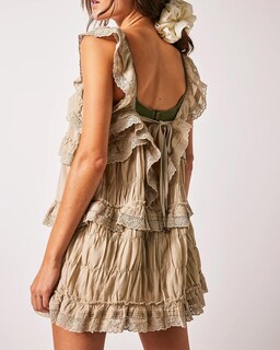 Foto 2 | Foto 2 | Vestido De Sol Para Mujer Romper Gacaky Casual Con Volantes Casual - Venta Internacional.
