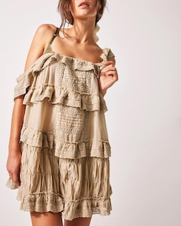 Foto 3 | Foto 3 | Vestido De Sol Para Mujer Romper Gacaky Casual Con Volantes Casual - Venta Internacional.