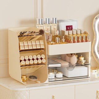 Foto 1 | Foto 1 | Organizador De Maquillaje Booklov Con Soporte Para Brochas Para Vanity Cream - Venta Internacional.