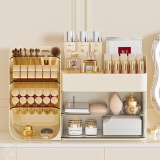 Foto 2 | Foto 2 | Organizador De Maquillaje Booklov Con Soporte Para Brochas Para Vanity Cream - Venta Internacional.