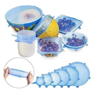 Foto 1 | Foto 1 | Juego De 6 Tapones De Silicona Para Conservación De Alimentos Extensibles - Venta Internacional.