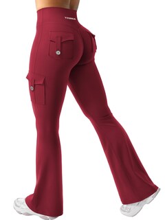 Foto 1 | Foto 1 | Leggins Yeoreo Workout Flare Con Bolsillos Cintura Alta Talla L - Venta Internacional.