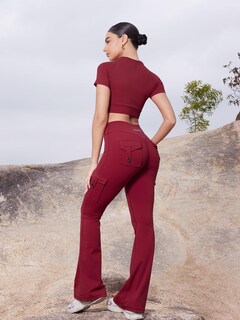 Foto 2 | Foto 2 | Leggins Yeoreo Workout Flare Con Bolsillos Cintura Alta Talla L - Venta Internacional.