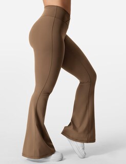 Foto 4 | Foto 4 | Leggings Acampanados Yeoreo Kalie Scrunch Para Mujer Color Marrón - Venta Internacional.