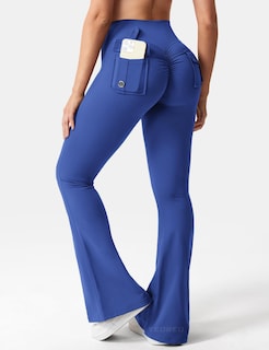 Foto 2 | Foto 2 | Leggins Yeoreo Brittany Flare Con Bolsillos Para Mujer Sapphire Xl - Venta Internacional.