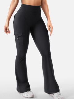 Foto 7 | Foto 7 | Leggins Yeoreo Workout Flare Con Bolsillos Cintura Alta Color Negro Xxl - Venta Internacional.
