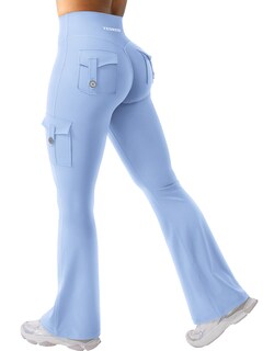 Foto 1 | Foto 1 | Leggins Yeoreo Workout Flare Con Bolsillos  Cintura Alta  Talla S - Venta Internacional.