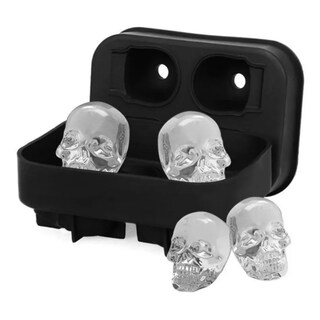 Foto 6 | Foto 6 | Molde De Silicona Con Forma De Calavera 4 Calaveras Para Mousse Pudín Gelatina Y Jabón I - Venta Internacional.