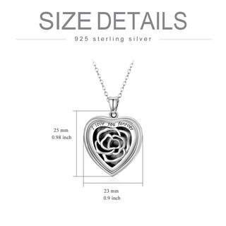Foto 4 | Foto 4 | Collar Soulmeet Con Medallón En Forma De Corazón De Girasol De Plata 925 Personalizado - Venta Internacional.