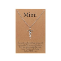Collar Lcherry Con Colgante Mimi Cross De Acero Inoxidable  46 Cm - Venta Internacional.