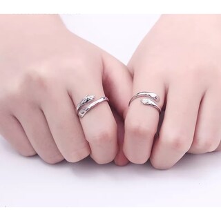 Foto 2 | Foto 2 | Anillos Ajustables Para Parejas Love Hug Illusion De Plata 925 - Venta Internacional.