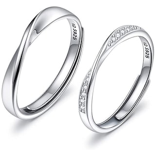 Foto 1 | Foto 1 | Anillo Ajustable Para Parejas Love Illusion De Plata 925 - Venta Internacional.