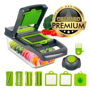 Foto 1 | Foto 1 | Cortador De Verduras 1 2 L 15 En 1 Con 6 Cuchillas Sin Bpa - Venta Internacional.