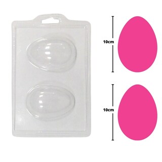 Foto 1 | Foto 1 | Molde Doble Liso Para Huevos De Pascua De 10 Cm En Acetato-plástico - Venta Internacional.