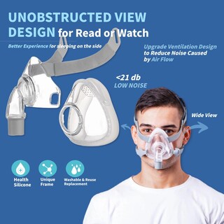 Foto 4 | Foto 4 | Máscara Cpap Sonalux Full Face Comfort Series Nasal Talla L - Venta Internacional.