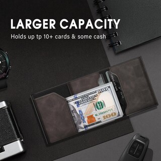 Foto 3 | Foto 3 | Cartera Gaochale Airtag De Piel Auténtica Rfid Para Hombre Color Marrón - Venta Internacional.