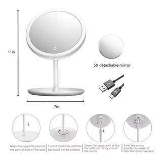 Foto 3 | Foto 3 | Espejo De Maquillaje Iluminado Con Iluminación Led Recargable - Venta Internacional.