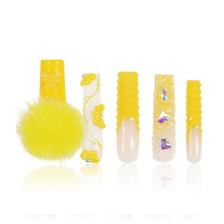 Foto 1 | Foto 1 | Presiona Las Uñas Preciosas Y Deliciosas Hechas A Mano Con Cristales Completos - Venta Internacional.