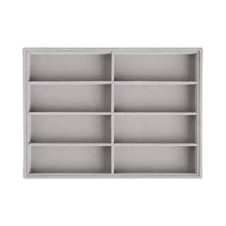 Foto 2 | Foto 2 | Organizador De Gafas De Sol Frebeauty  Bandeja De Terciopelo Con 8 Ranuras  Gris - Venta Internacional.