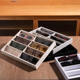 Foto 5 | Foto 5 | Organizador De Gafas De Sol Frebeauty Con 8 Ranuras Color Negro Aterciopelado - Venta Internacional.