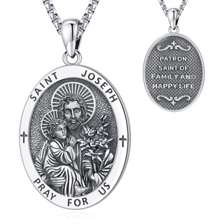 Foto 1 | Foto 1 | Collar Loove Con La Medalla De San José De Plata De Ley Para Hombre - Venta Internacional.