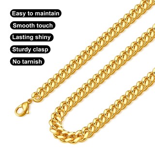 Foto 4 | Foto 4 | Collar De Eslabones Cubanos Monily Para Hombre 7 Mm Y 76 Cm Acero Inoxidable - Venta Internacional.