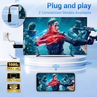 Foto 2 | Foto 2 | Adaptador Dongle De Pantalla Hdmi Inalámbrico 1080p/60 Hz Para Tv - Venta Internacional.