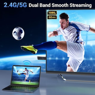 Foto 7 | Foto 7 | Adaptador Dongle De Pantalla Hdmi Inalámbrico 1080p/60 Hz Para Tv - Venta Internacional.