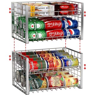 Foto 1 | Foto 1 | Organizador De Latas Jksmart De 2 Niveles Apilable Para 62 Latas - Venta Internacional.