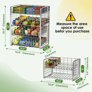 Foto 3 | Foto 3 | Organizador De Latas Jksmart De 2 Niveles Apilable Para 62 Latas - Venta Internacional.