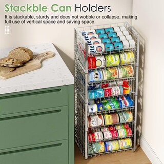 Foto 6 | Foto 6 | Organizador De Latas Jksmart De 2 Niveles Apilable Para 62 Latas - Venta Internacional.