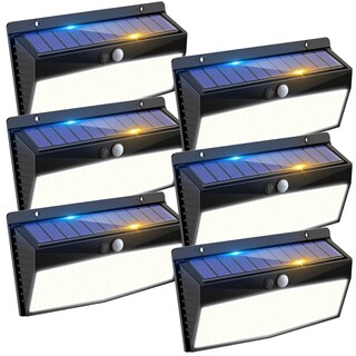 Foto 1 | Foto 1 | Luces Solares Con Sensor De Movimiento Peasur 368 Led Paquete De 6 - Venta Internacional.