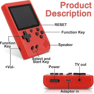 Foto 3 | Foto 3 | Consola Portátil De Videojuegos Retro 400 Juegos En 1 Con 2 Jugadores - Venta Internacional.