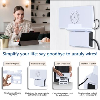 Foto 6 | Foto 6 | Soporte De Router Pug258y Starlink Gen 3 2 En 1 Con Fuente De Alimentación - Venta Internacional.