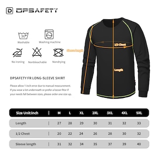 Foto 6 | Foto 6 | Camisa Ignífuga Dpsafety Fr 100% Algodón Para Hombre Negra - Venta Internacional.