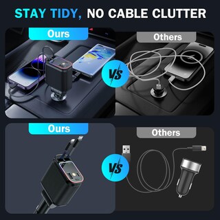 Foto 6 | Foto 6 | Cargador De Coche Crazytree 66w Usb C Con Starlight Para Iphone Y Android - Venta Internacional.