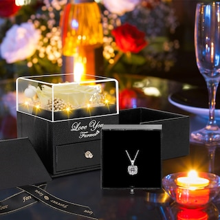 Foto 4 | Foto 4 | Collar De Rosas Preservadas  Set De Regalo «i Love You Eternal Flower» - Venta Internacional.