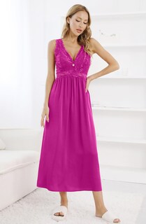 Foto 5 | Foto 5 | Camisón Alcea Rosea Para Mujer Satén De Seda Sexy Encaje - Venta Internacional.